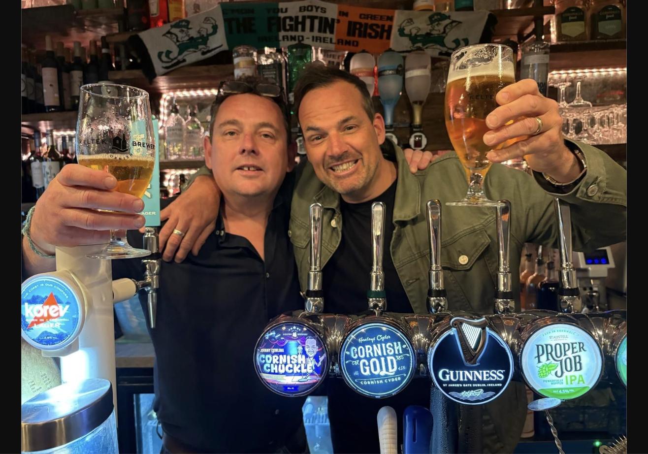 Cornish chuckle is now on tap at Rafferty's café and wine bar in St Merryn